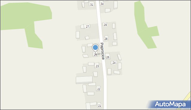 Paprocice, Paprocice, 25, mapa Paprocice