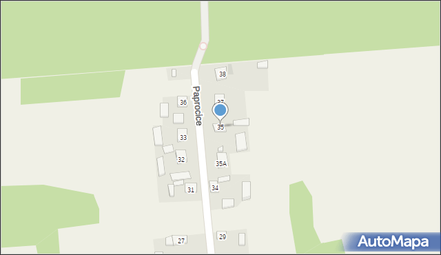 Paprocice, Paprocice, 35, mapa Paprocice
