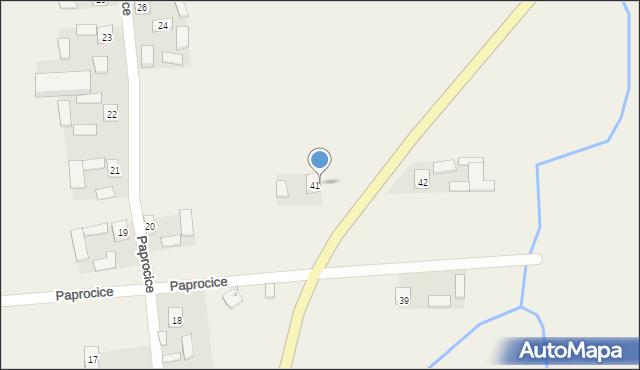 Paprocice, Paprocice, 43, mapa Paprocice
