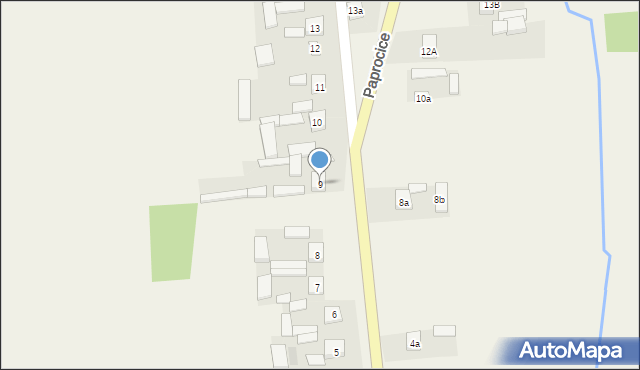 Paprocice, Paprocice, 9, mapa Paprocice