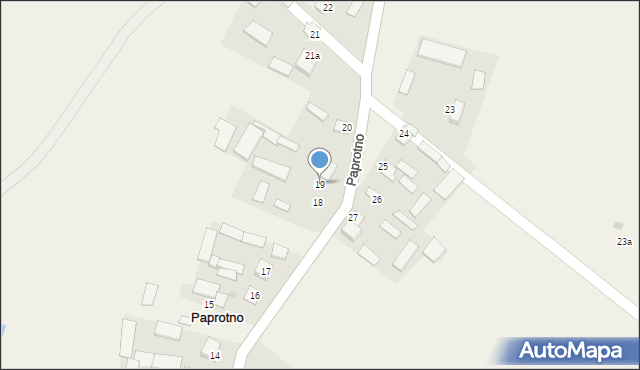 Paprotno, Paprotno, 19, mapa Paprotno