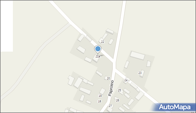 Paprotno, Paprotno, 21a, mapa Paprotno