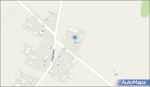 Paprotno, Paprotno, 23, mapa Paprotno
