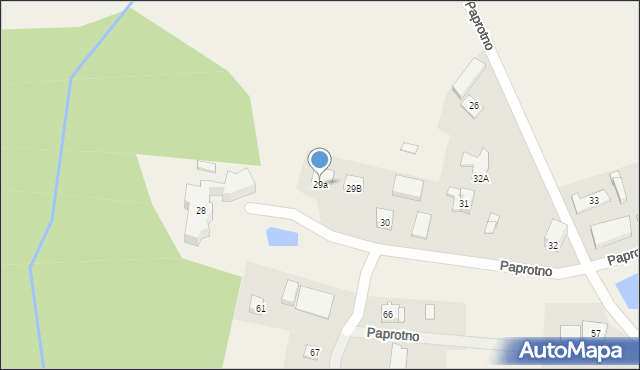 Paprotno, Paprotno, 29a, mapa Paprotno