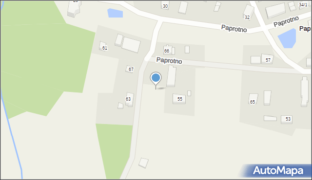 Paprotno, Paprotno, 56, mapa Paprotno