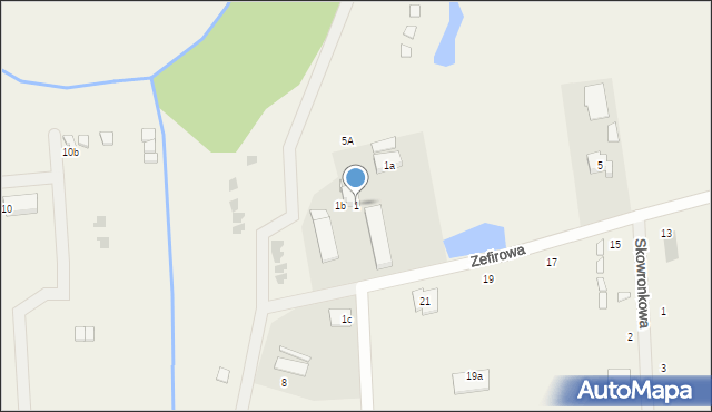 Paprotno, Paprotno, 1, mapa Paprotno