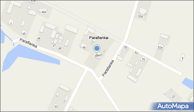 Parafianka, Parafianka, 49A, mapa Parafianka