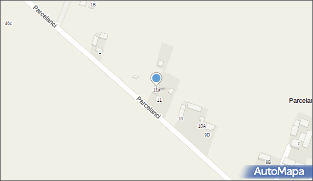 Parcelanci, Parcelanci, 11a, mapa Parcelanci