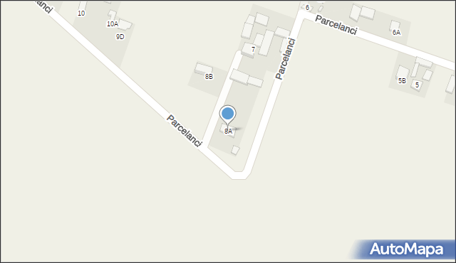 Parcelanci, Parcelanci, 8A, mapa Parcelanci