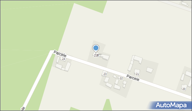 Parcele, Parcele, 21B, mapa Parcele
