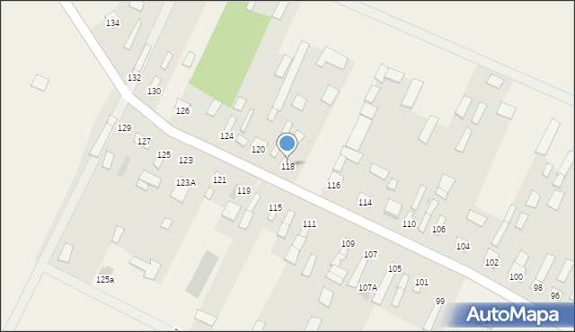 Parcewo, Parcewo, 118, mapa Parcewo