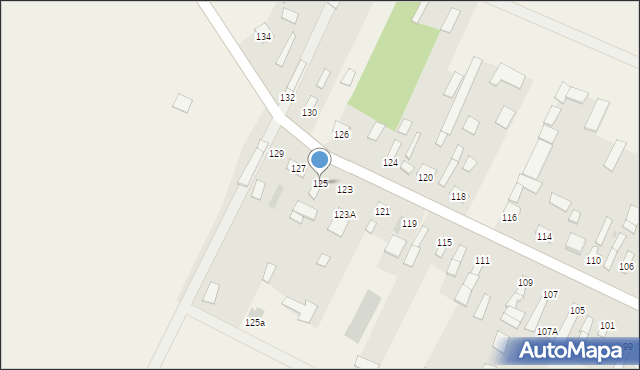 Parcewo, Parcewo, 125, mapa Parcewo