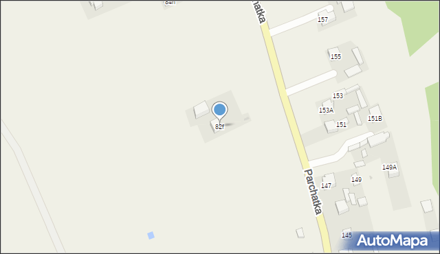Parchatka, Parchatka, 82f, mapa Parchatka