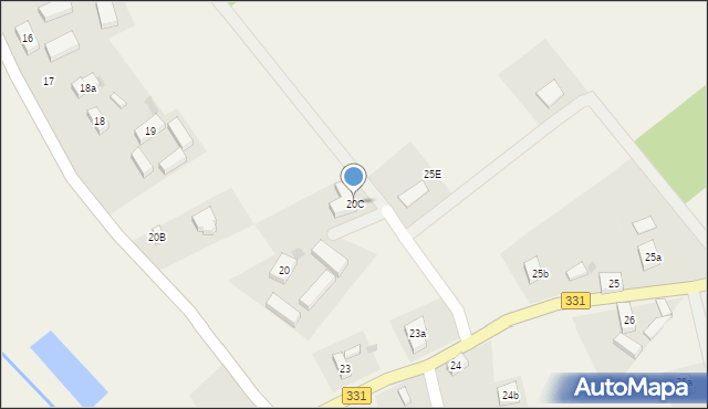 Parchów, Parchów, 20C, mapa Parchów