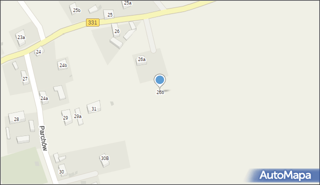 Parchów, Parchów, 26b, mapa Parchów