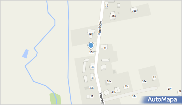 Parchów, Parchów, 36a, mapa Parchów