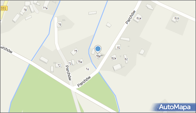 Parchów, Parchów, 76a, mapa Parchów