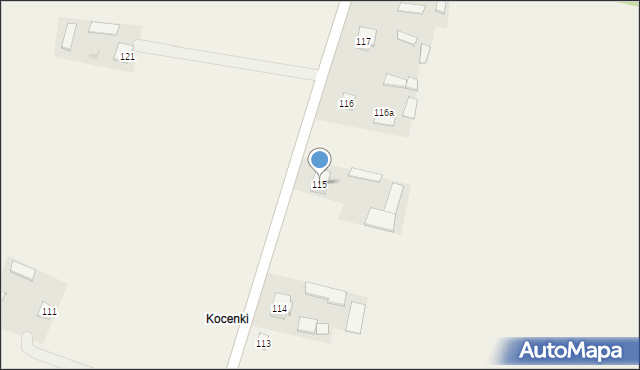 Parciaki, Parciaki, 115, mapa Parciaki