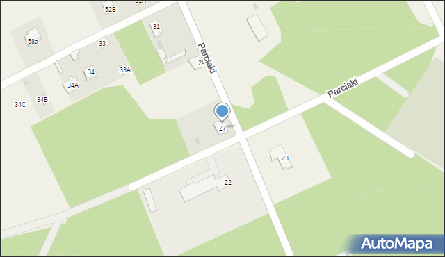 Parciaki, Parciaki, 27, mapa Parciaki
