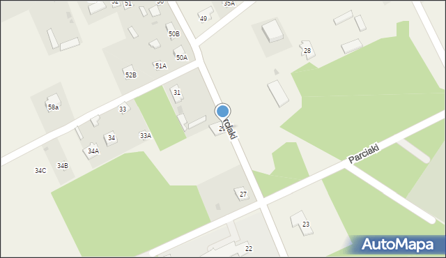 Parciaki, Parciaki, 29, mapa Parciaki