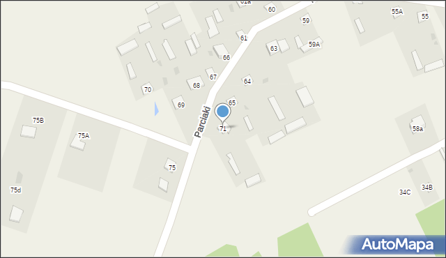 Parciaki, Parciaki, 71, mapa Parciaki