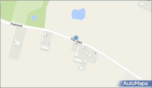 Parcice, Parkowa, 4, mapa Parcice
