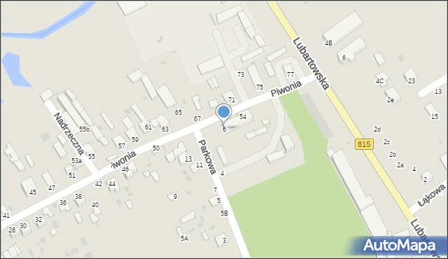 Parczew, Parkowa, 6, mapa Parczew