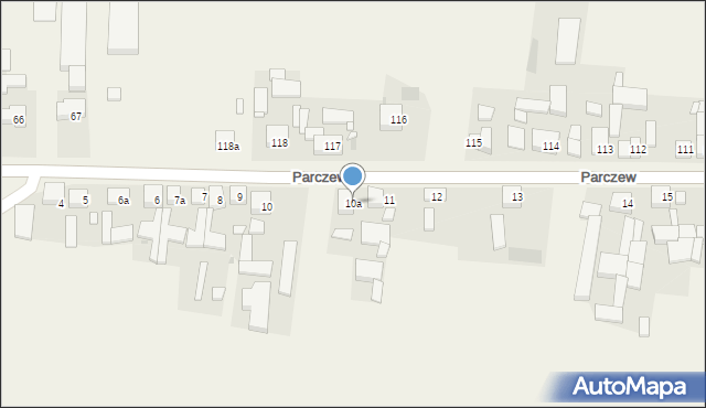 Parczew, Parczew, 10a, mapa Parczew