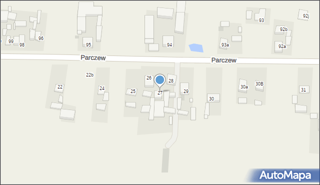 Parczew, Parczew, 27, mapa Parczew