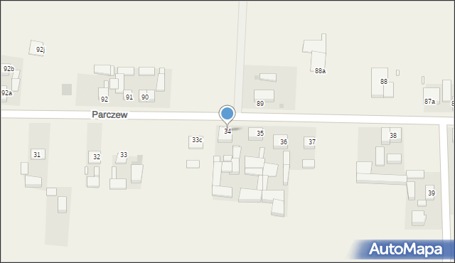 Parczew, Parczew, 34, mapa Parczew