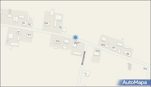 Parczew, Parczew, 57D, mapa Parczew