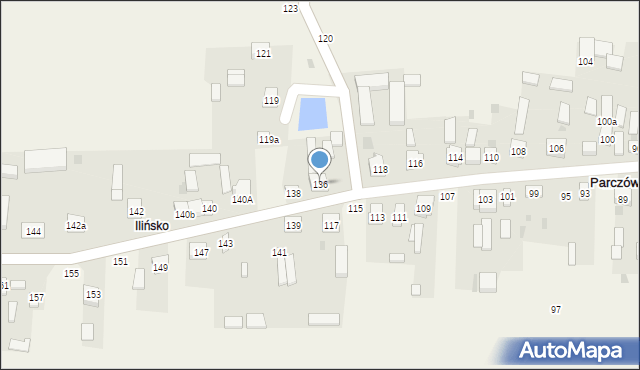 Parczów, Parczów, 136, mapa Parczów