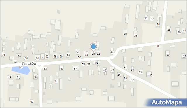Parczów, Parczów, 46, mapa Parczów