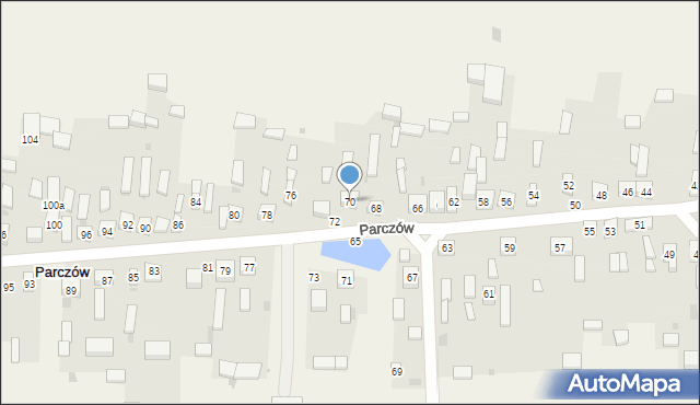 Parczów, Parczów, 70, mapa Parczów