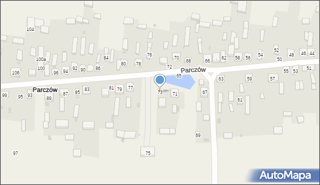 Parczów, Parczów, 73, mapa Parczów