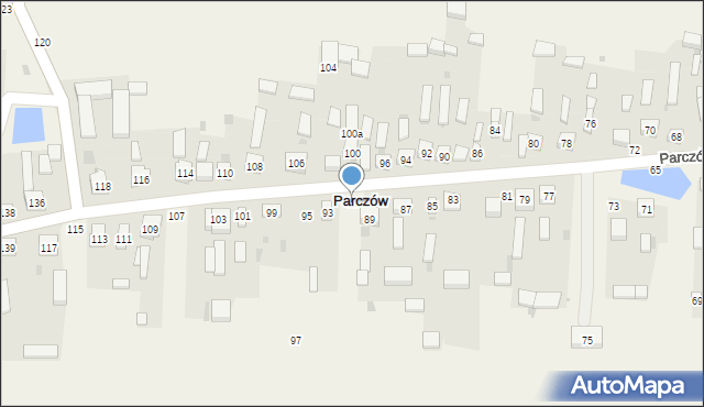 Parczów, Parczów, 91, mapa Parczów