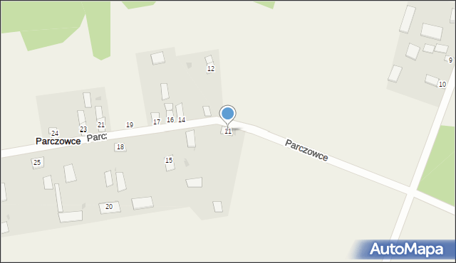 Parczowce, Parczowce, 13, mapa Parczowce