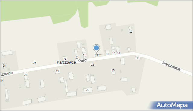 Parczowce, Parczowce, 19, mapa Parczowce