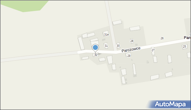 Parczowce, Parczowce, 32, mapa Parczowce