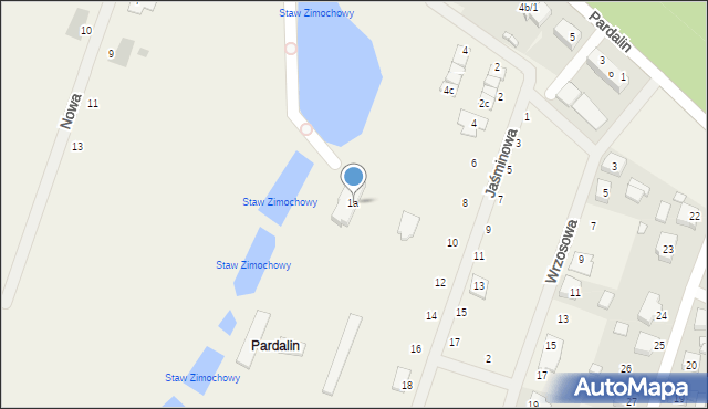 Pardalin, Pardalin, 1a, mapa Pardalin