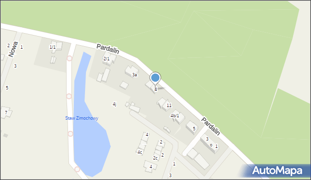 Pardalin, Pardalin, 4, mapa Pardalin