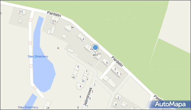 Pardalin, Pardalin, 4b/1, mapa Pardalin