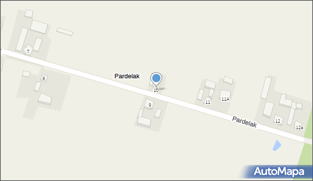 Pardelak, Pardelak, 10, mapa Pardelak