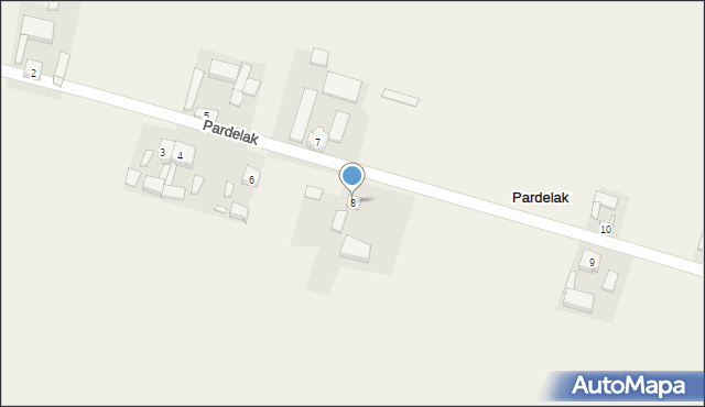 Pardelak, Pardelak, 8, mapa Pardelak