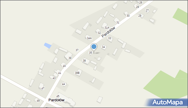 Pardołów, Pardołów, 36, mapa Pardołów