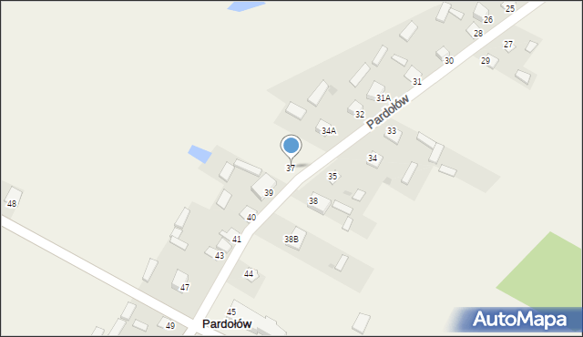 Pardołów, Pardołów, 37, mapa Pardołów