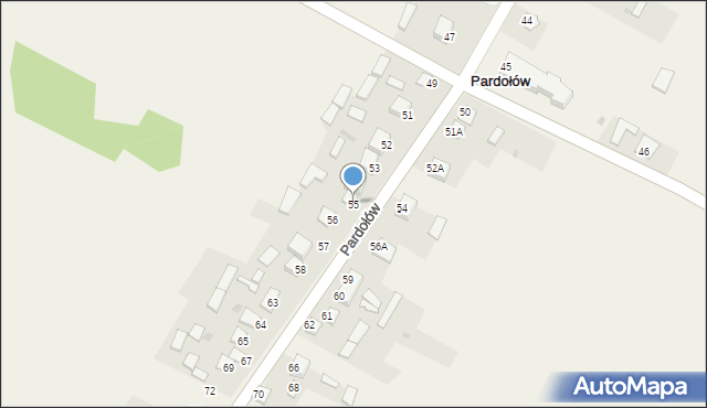 Pardołów, Pardołów, 55, mapa Pardołów