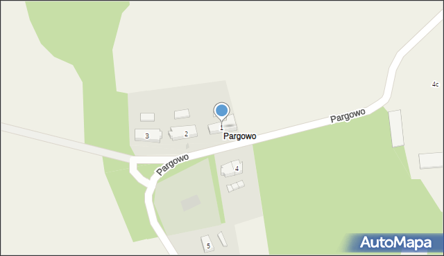 Pargowo, Pargowo, 1, mapa Pargowo