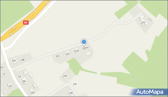 Parkosz, Parkosz, 121, mapa Parkosz