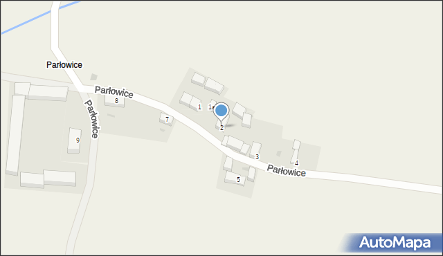 Parłowice, Parłowice, 2, mapa Parłowice
